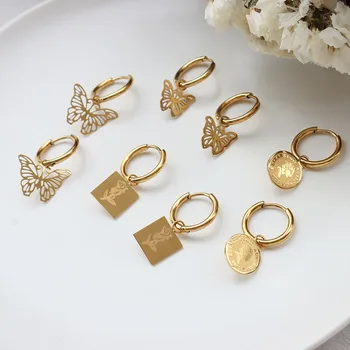 

Cute Earrings Butterfly Earrings for Women Fashion Hoop Earring Jewelry for Mom Daughter Girlfriend Christmas Valentines