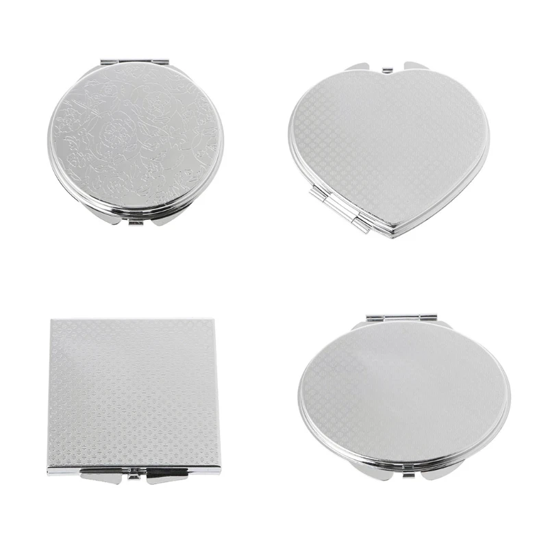 

Portable Hand Pocket Various Shapes Double Folded-Side Stainless Steel Mirror X5XC