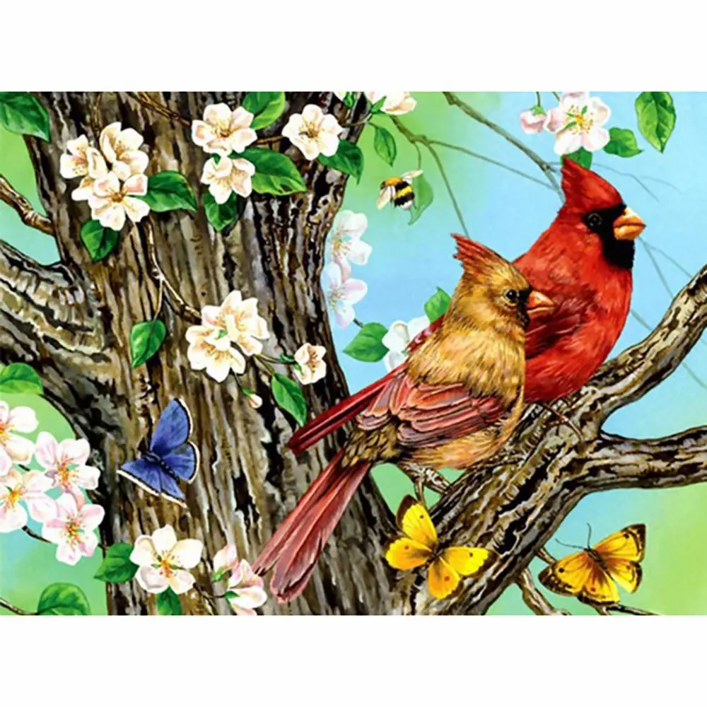 

5D DIY Full Square Round Diamond Painting Flowers and birds Set Embroidery Cross Stitch Rhinestone Mosaic Home Decor gift