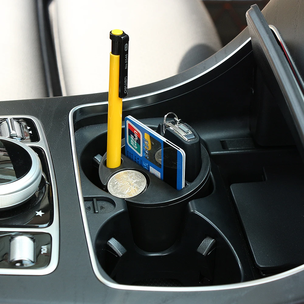 

Car Card Coin Cup seat Storage Box for Volkswagen Polo Passat B5 B6 CC GOLF 4 5 6 Touran Bora Tiguan Peugeot 307 206