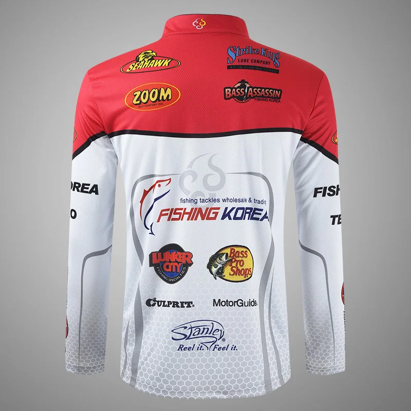 Anti-UV Fishing Jersey Sun Protection Clothing Long Sleeve Stand Collar Ice Fishing Shirts Autumn Men Cycling Sport Clothes