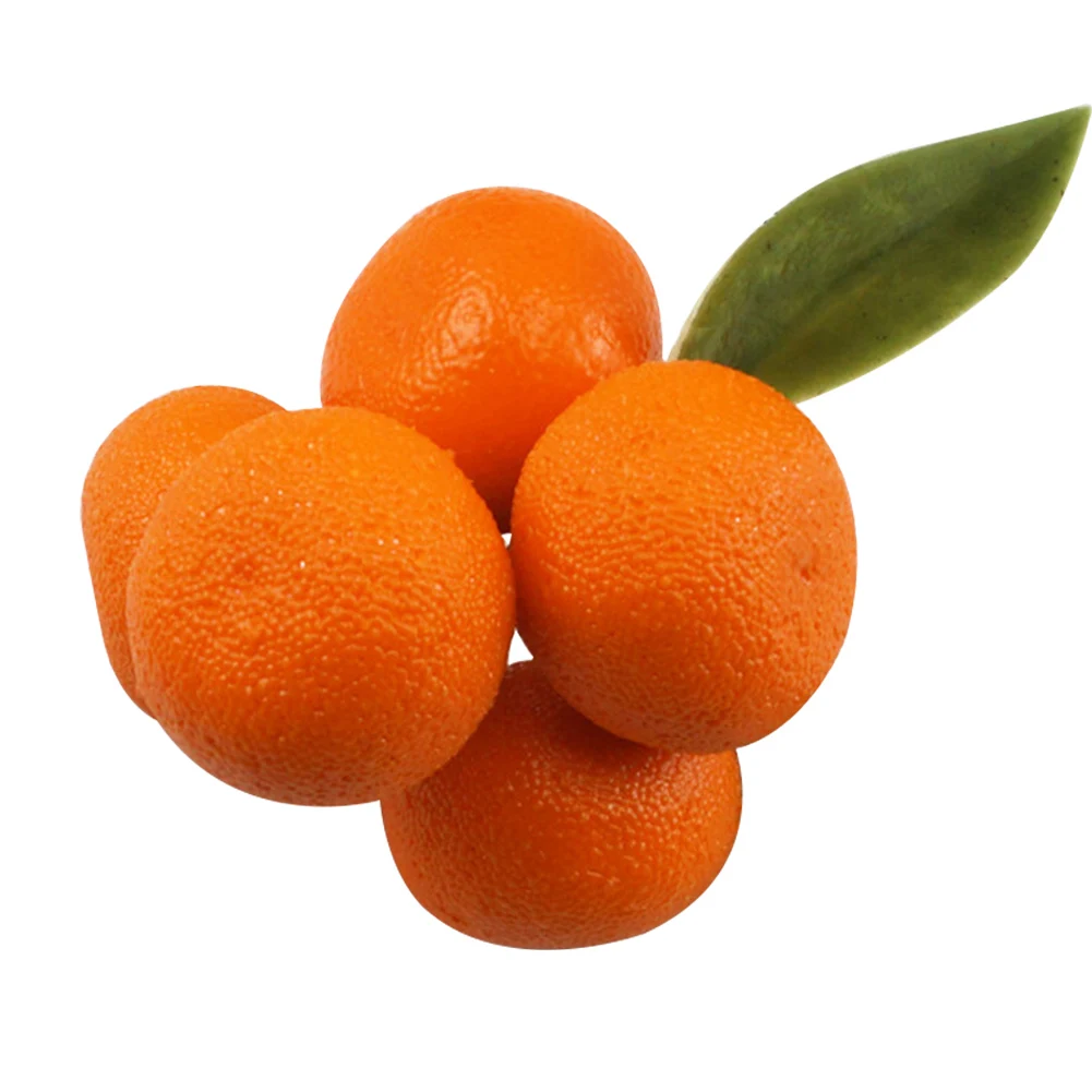 Orange Simulation Decorative Artificial Fruits Fake Lifelike Dining Room Desktop Small Tangerine Home Ornament Kitchen Festival