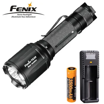 

New Fenix TK25 Red Cree XP-G2 S3 1000 Lumens LED Flashlight ( White, Red )+ fenix 3500mah battery +fenix D1 charger