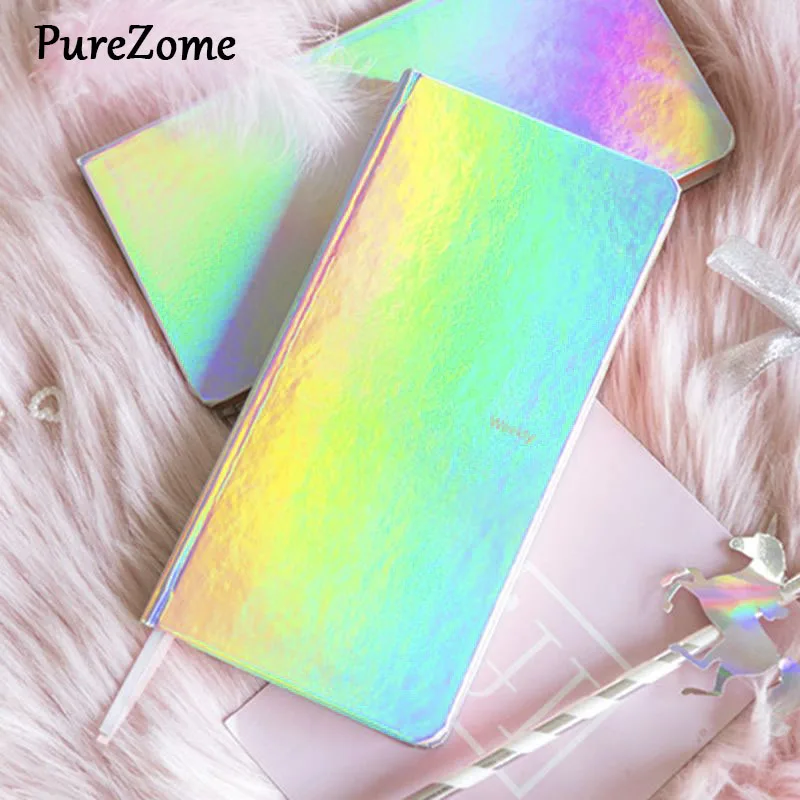 

Colorful Notebook Diary Notepad Weekly Planner Journal Agenda Organizer Travelers Faux Leather Cover Book