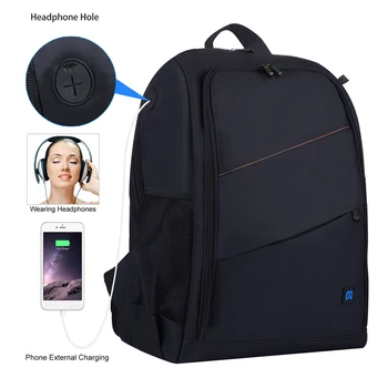 

Outdoor Camera Backpack Portable Waterproof Camera Bag Scratch-proof Dual Shoulders Backpack for DSLR Camera Tripod Flash