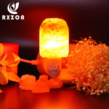 

Mini Himalayan Salt Night Light Candler Shape Wall Lamp Bedside Bedroom Home Decor Novelty Lighting US EU UK AU Plug