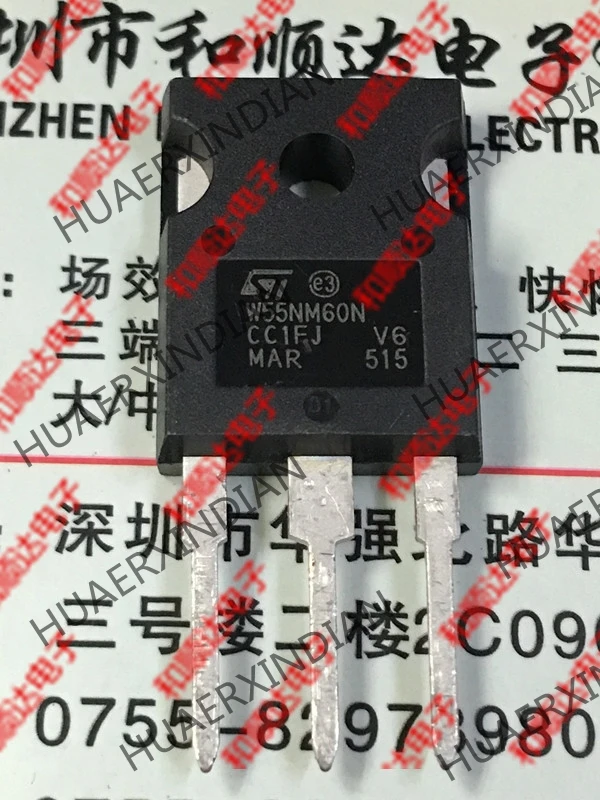 5 шт., новые оригинальные кнопки STW55NM60N-247 650V 51A