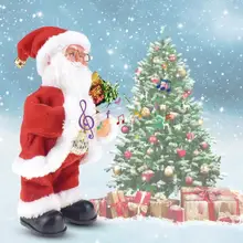 Рождественская музыкальная шкатулка Санта Клаус Лось сани электрическая игрушка Новинка и оригинальность Рождественский Декор для дома детский подарок на год