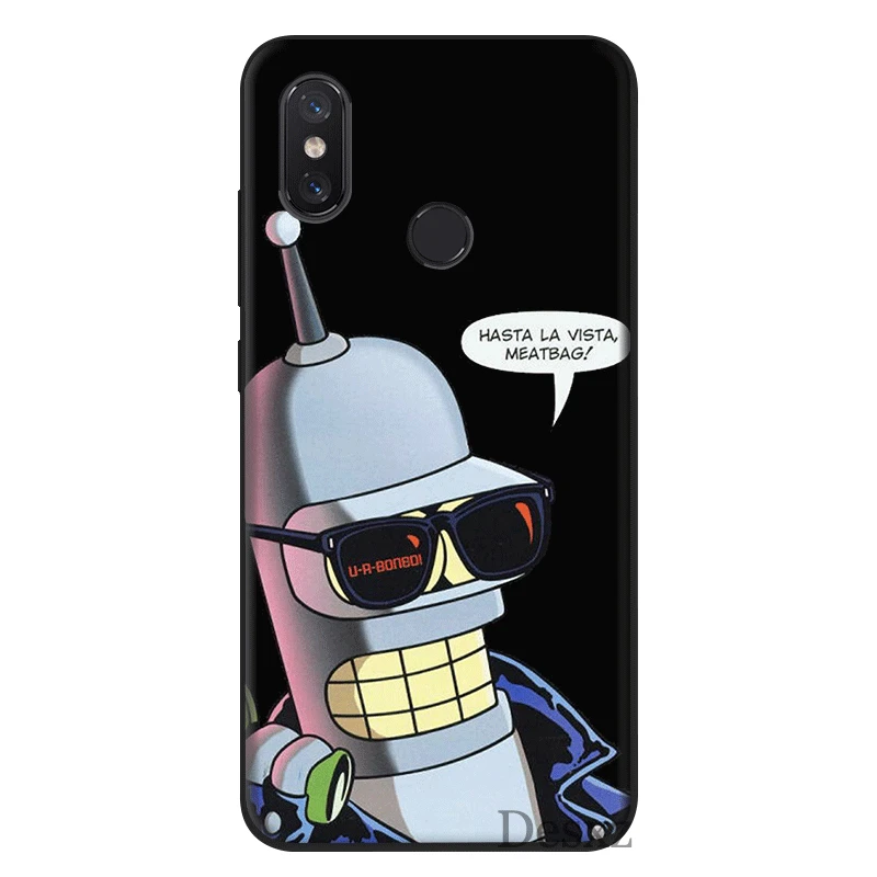 Чехол для мобильного телефона для Xiaomi Redmi Примечание 5A Prime 4 4X5 6 7 Pro Чехол Futurama Bender прекрасный - Цвет: B7