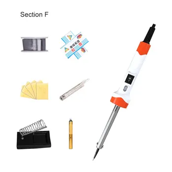

Electric Soldering Iron Kit Soldering Iron Handle Heat Pencil Repair Tool Kit Welding Solder Tool Kit with Power Switch