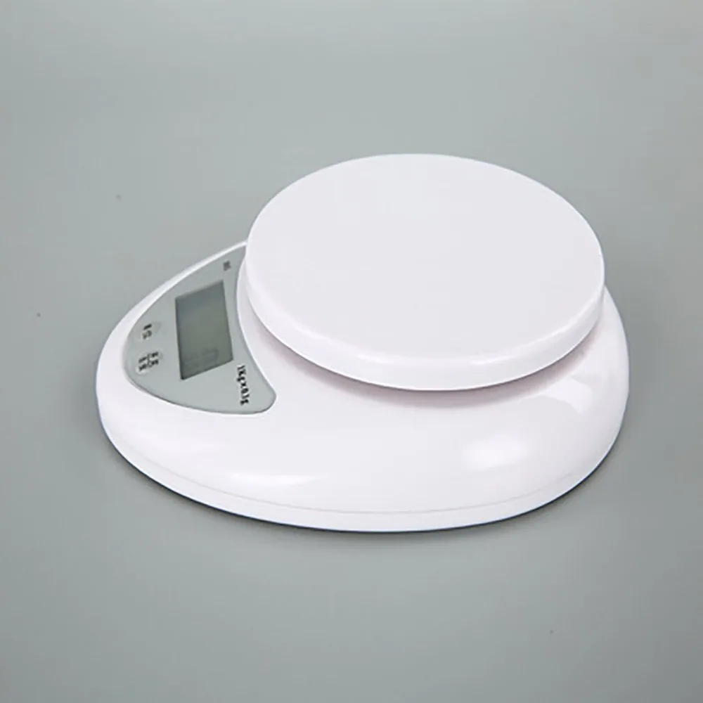 Bo5 Food Food Baking Scales Mini Compact 5Kg/1G Kitchen Electronic Scales Home Glass Kitchen Scale Balck