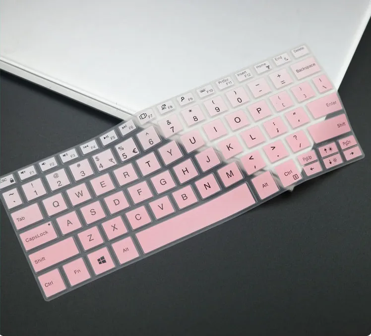 GradualPink For Dell XPS 13 9380 9385 Dustproof Silicone Keyboard cover Skin Protector For dell xps 13 13-9380 13-9385 - Цвет: GradualPink
