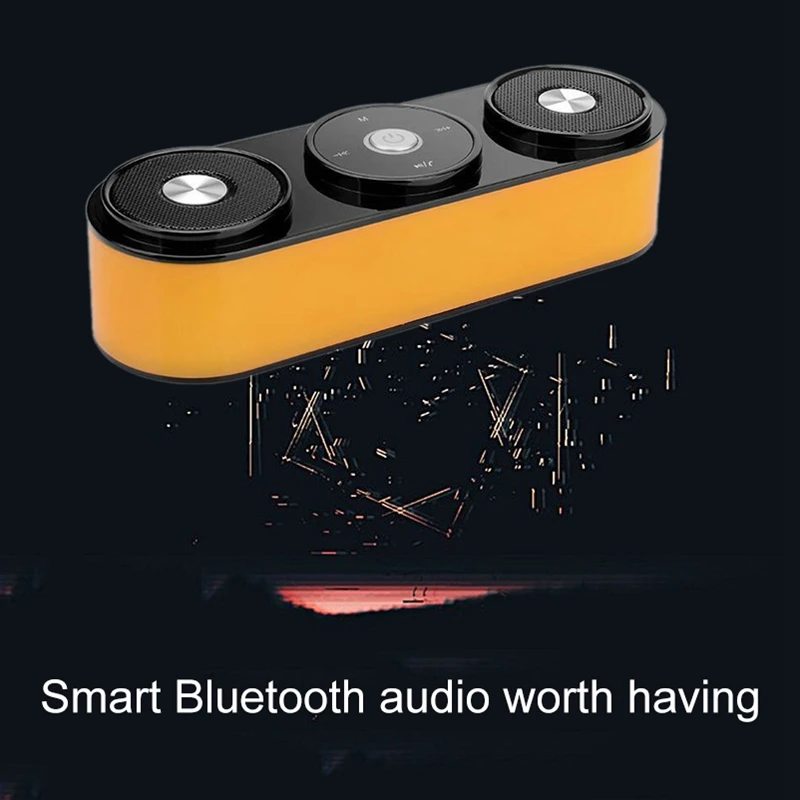 Уникальный внешний вид двойной динамик Интеллектуальный пресс-пресс Bluetooth динамик