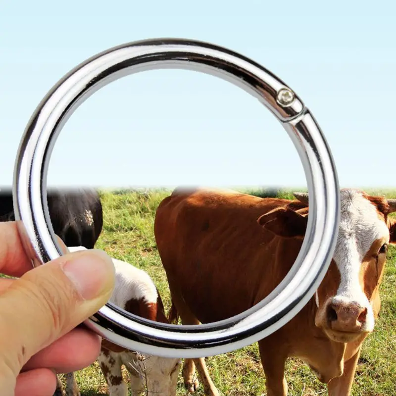 Cattle Bull Nose Ring Cattle Cow Nose Traction Clip Farming Equipment K4UA