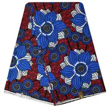 Нигерийская Анкара африканская восковая ткань хлопок дешевая мягкая восковая Ткань 6 ярдов африканская ткань для платья