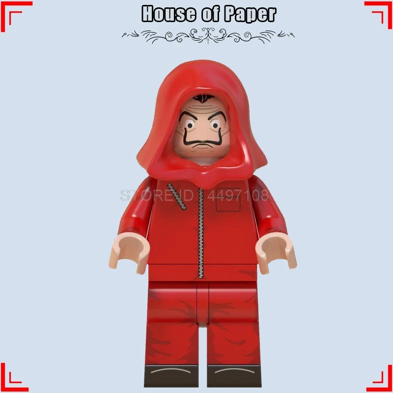 House Of paper Сезон 3 фильм фигурки Tokio комедии TBBT Amy строительные блоки Говард игрушки OW Джон Вик Доктор Кто Стрэндж Marvel