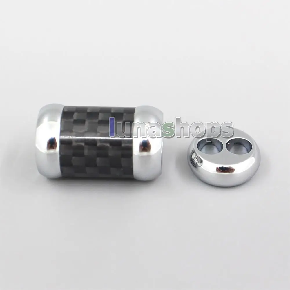 LN007056 8mm Main Wire Hole Full Metal Barrel Splitter 4 5mm Branch Hole Slider Kit For DIY Custom Headphone Cable