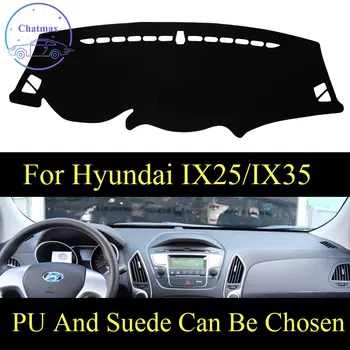 

Customize For Hyundai IX25/IX35 2010-2020 Dashboard Console Cover PU Leather Suede Protector Sunshield Pad
