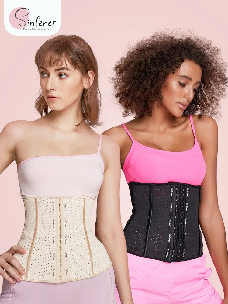 

She Unlimited sinfener Plastic Waist Sports Waistband Breathable Belly Holding Fitness Corset Summer Breathable