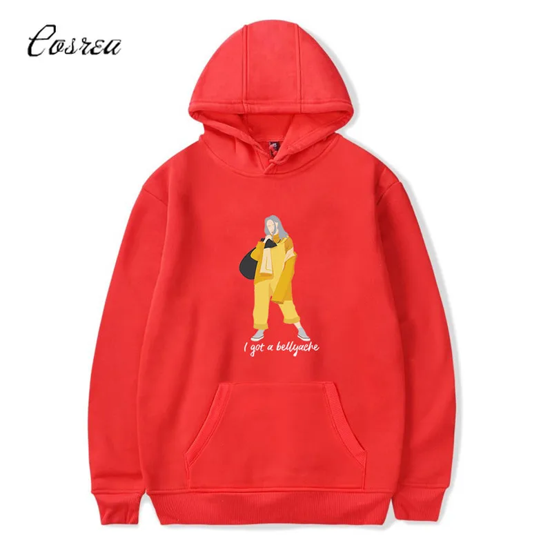 Billie Eilish с принтом и капюшоном для женщин/мужчин популярная одежда Harajuku Повседневная Горячая Распродажа толстовки Свитшот размера плюс
