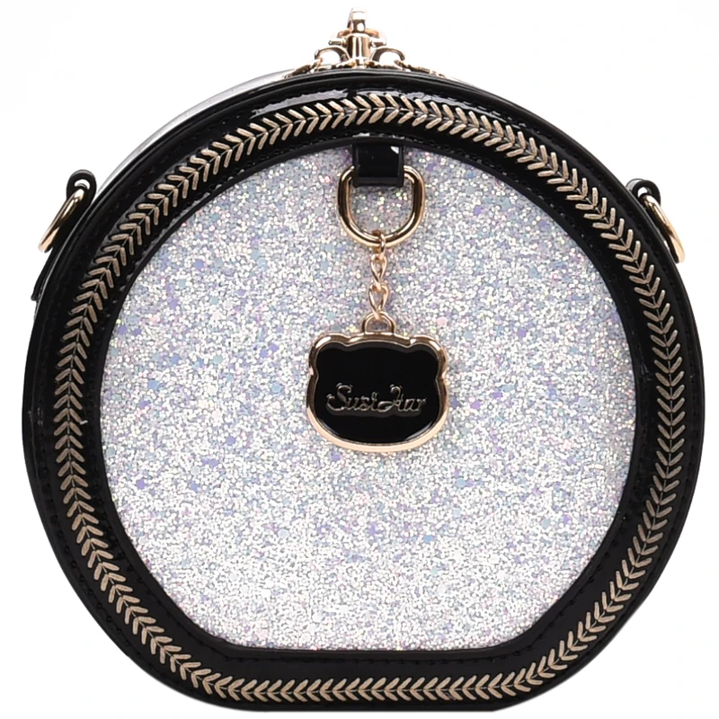 

iVog New Arrival Everyday Ladies Small Crossbody Shoulder Handbag PU Fashion gg Geometric Round Hand Bags for Women 2019