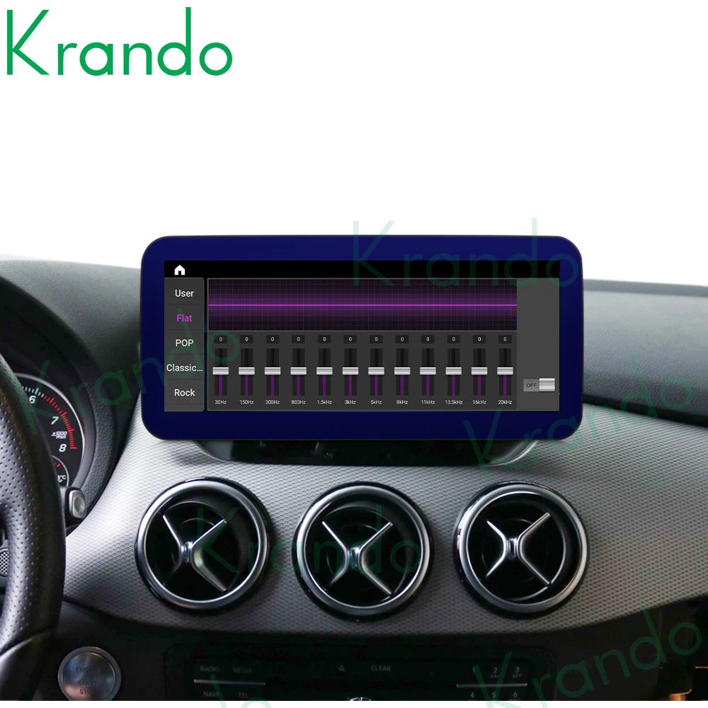 Krando Android 10.0 4G+64G 12.3'' Car Multimedia Player for Mercedes BENZ B CLASS W246 2008-2018 Car stereo with screen carplay