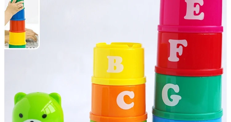 Jenga/детские игрушки, сложенные чашечки, развивающий детский набор, детская игрушка для девочек и мальчиков 1-2 лет