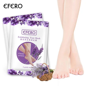 

Lavender Exfoliating Foot Mask Remove Dead Skin Lavender Foot Peeling Mask for Legs Pedicure Socks Exfoliation for Feet Mask