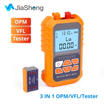 

3 in 1 Visual Fault Locator 5km Red Light Laser Pen LED Lighting OPM Optical Power Meter Network Fiber Optic Cable Tester Tools