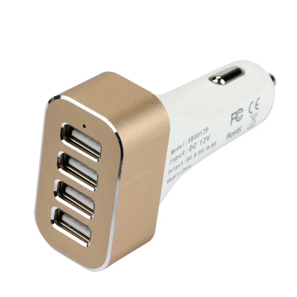 9.6A 48 Вт 4 USB порта светодиодный быстрое автомобильное зарядное устройство для смартфона планшета быстрое зарядное устройство автомобильные аксессуары для iPhone для huawei# Ger