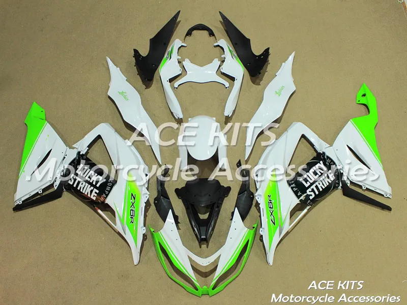 Мотоциклетный обтекатель abs, пригодный для kawasaki Ninja ZX6R 636 2013 корпусные детали пресс-форм ACEKITS Магазин № 0195