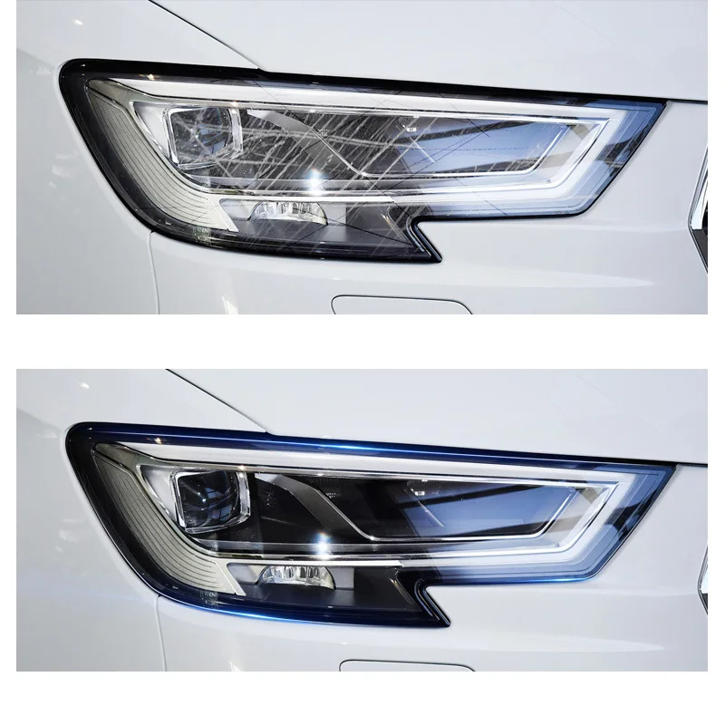 Lsrtw2017 TPU прозрачная защитная пленка для автомобильных фар для Audi A4 A3 A6 Q5 Q3 Q7 Анти-Царапины наклейки аксессуары