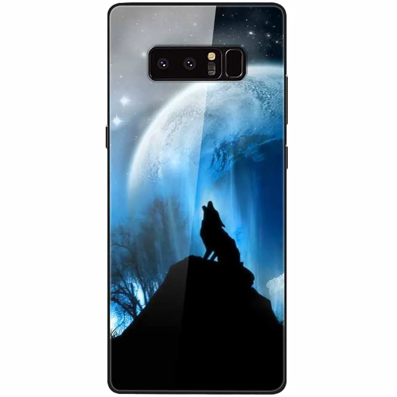 cute phone cases for samsung  Tempered Glass Cover For Samsung Note 8 Case Note9 Hard Protective Funda For Samsung Galaxy Note 10 Plus 9 Cases Luxury Bumper kawaii phone case samsung Cases For Samsung