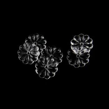 

20mm transparent color glass rosette flower beads 1000pcs