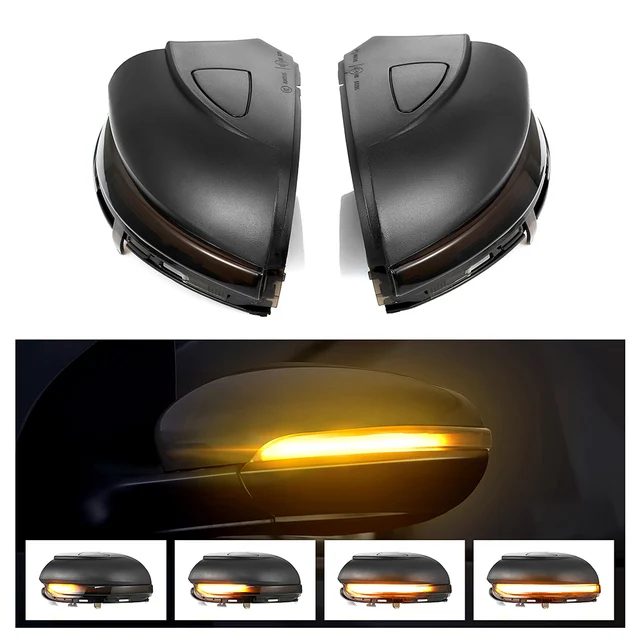 US $33.14 Dynamic Blinker LED Turn Signal Light For Volkswagen VW GOLF 6 VI MK6 GTI R line R20 Touran Side Mi