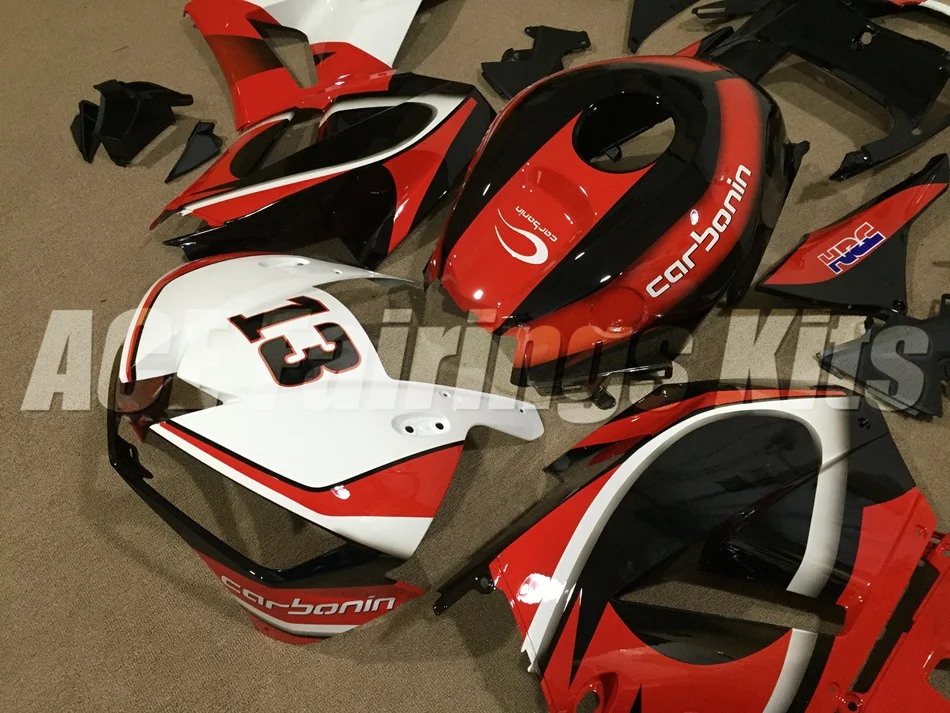 Инъекций ABS Полный комплект обтекателя подходит для Honda CBR600RR 13, 14, 15, 16, 17, F5 2013 Обтекатели Пользовательские красный