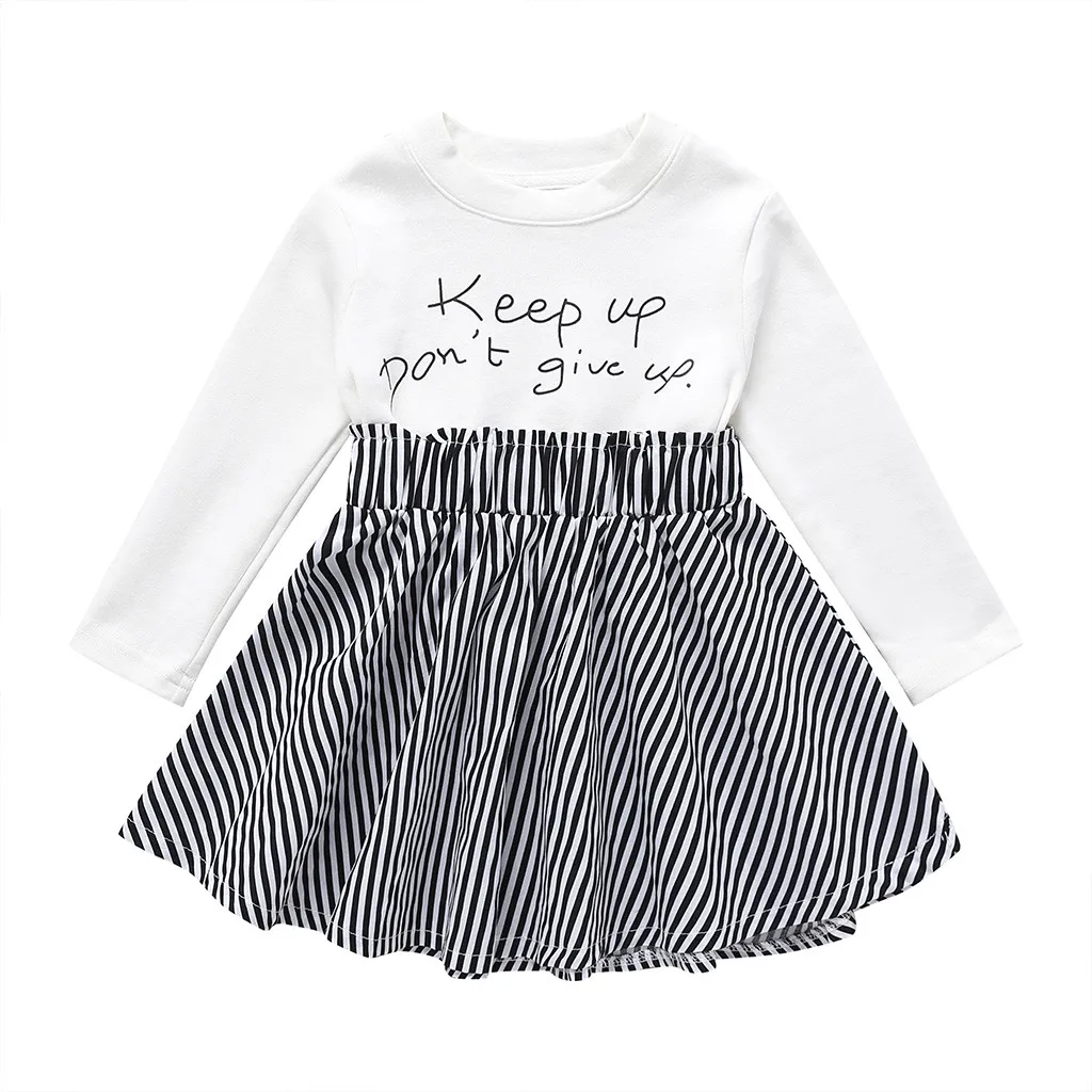 Платье для маленьких девочек платья для маленьких девочек vestido infantil vestidos infantil, Одежда Новая повседневная одежда в стиле пэчворк с длинными рукавами для детей от 12 месяцев до 5 лет, Z4 - Цвет: B