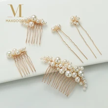 Женские жемчужные свадебные заколки, свадебные аксессуары для волос, заколка для волос, свадебное украшение для волос, тиара Свадебные Заколки, украшения для волос невесты