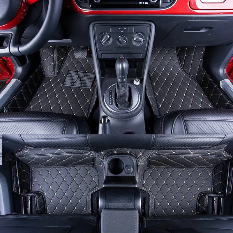 Объемные кожаные автомобильные коврики водонепроницаемый ковер для Volkswagen Beetle 2013 левый руль