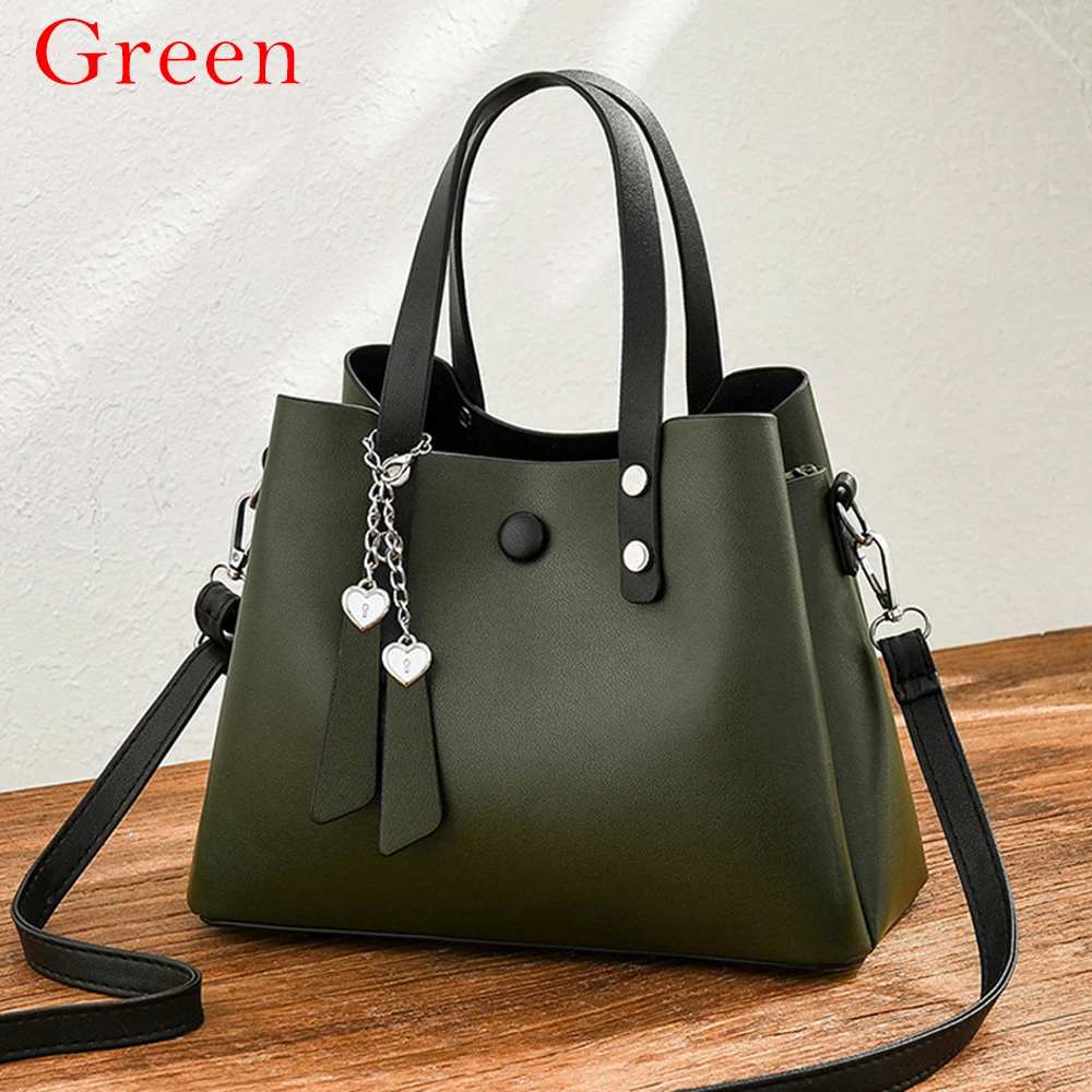 Litthing женская кожаная сумка Повседневная сумка через плечо Желтые сумки женские дизайнерские сумки качественные сумки через плечо женские - Цвет: Green