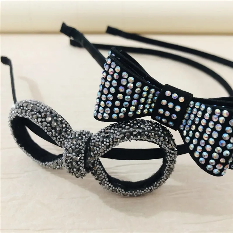 2019ins Европа и Америка AliExpress пересечение границы стиль Блестки для волос аксессуары Милая повязка на голову "Принцесса" с инкрустацией стразами лук волос