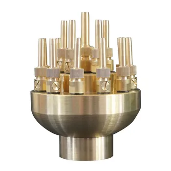 

1'' DN25 Brass Water Fountain Nozzle 3 Tier Multi-Nozzle Adjustable