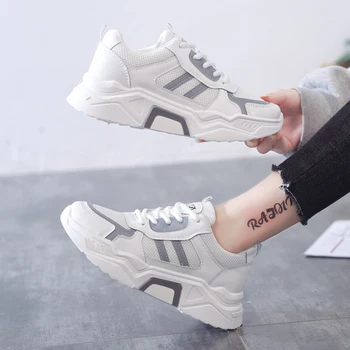 

Daddy shoes tide shoes women 2020 spring new fashion wild thick bottom sneakers casual running women's shoes white shoes