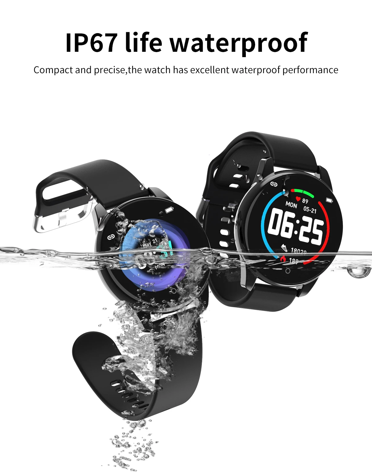 SENBONO IP67 водонепроницаемые спортивные мужские Смарт-часы Шагомер фитнес-трекер Браслет монитор сердечного ритма женские часы Smartwatch