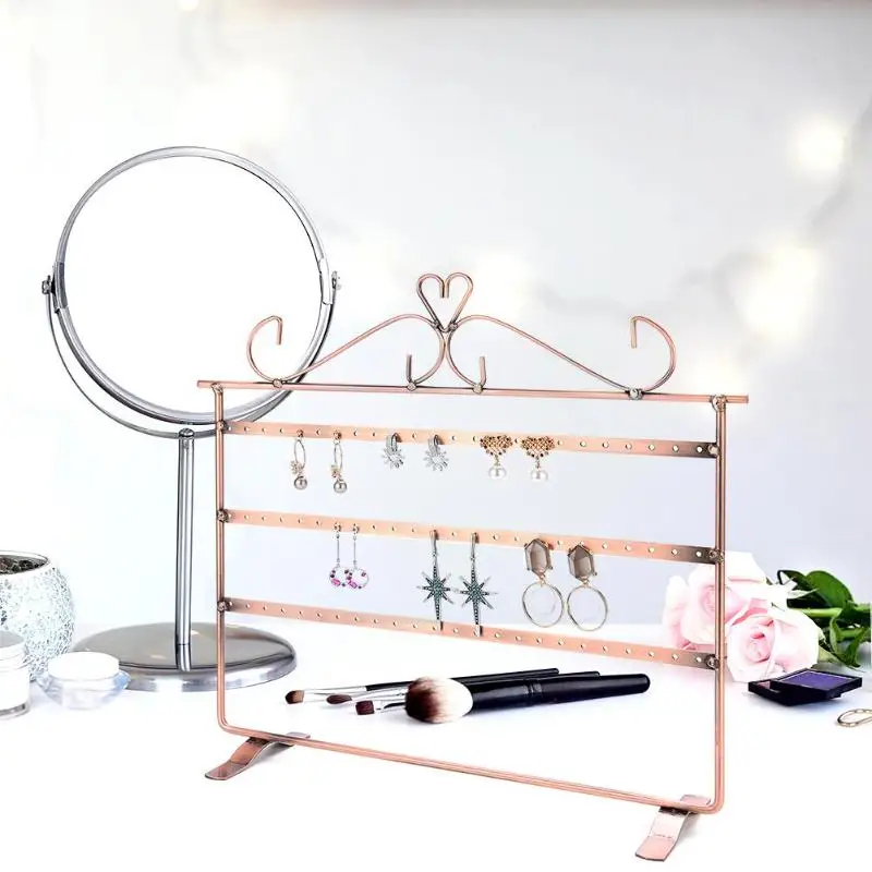  72 Holes Iron Metal Earing/Necklace/Ear Studs Jewelry Display Holder Household/Jewelry Ornament Rac
