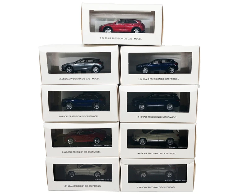 1: 64 модель автомобиля Nissan Infiniti внедорожник QX50 QX30 QX60 Q60 литьем под давлением автомобилей