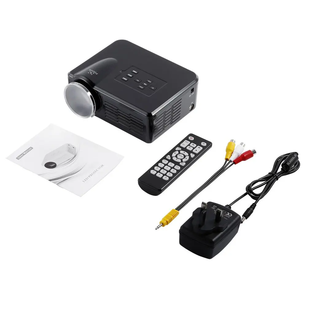 Мини светодиодный видеопроектор Портативный ТВ DVD игровой проектор lcd HD видео 3D домашний кинотеатр Образование HDMI VGA AV USB проектор BL-35