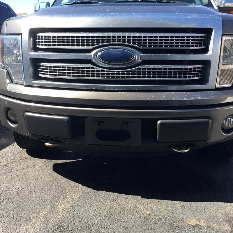 F150 Защита бампера колодки вставка Замена+ передние лицензии пластина рамка Кронштейн Монтажная Рамка держатель для 2009- F150(заменяет