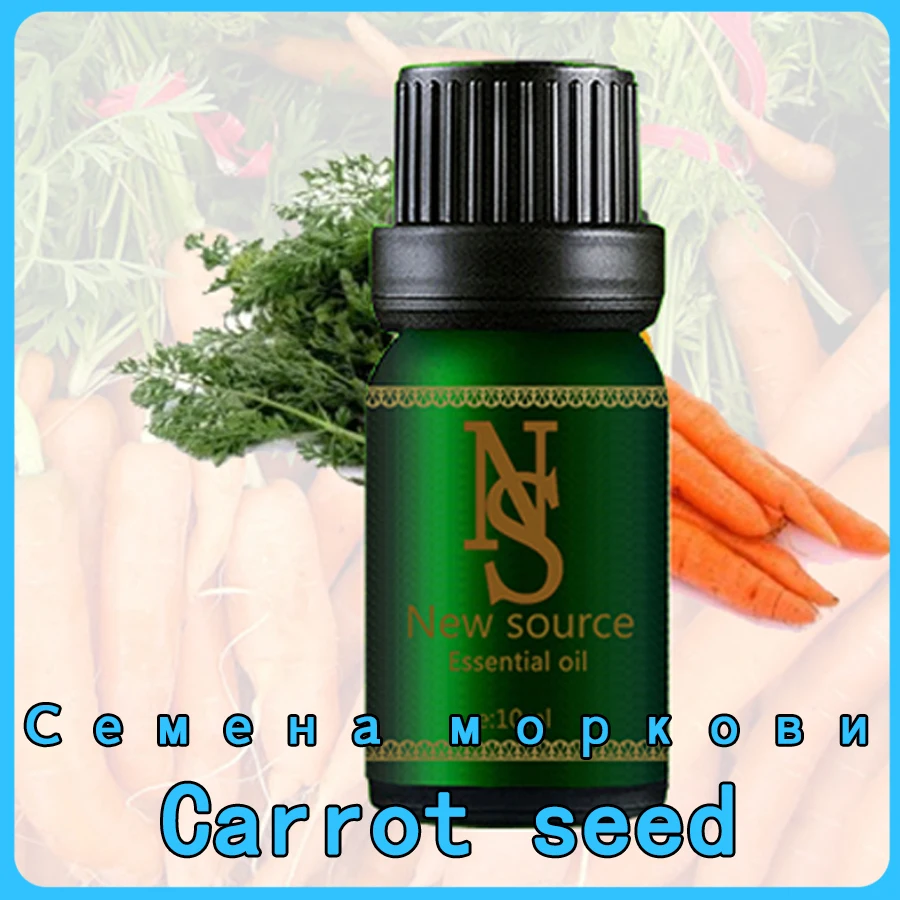 

Carrot seed Essential oil 10ml Pure Natural Aromatherapy Essential Oils Diffuser Oil High Effective massage