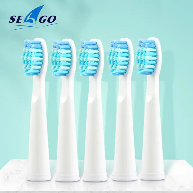 5pcs Lot Seago Replacement Brush Heads Sonic Wave Bristles Electric Toothbrush Head Fits For E9 E4 Sg515 Sg507 Sg551 Sg575 Electric Toothbrushes Aliexpress